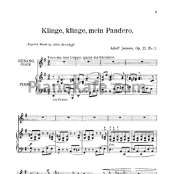 Ноты А. Йенсен - 7 песен из Испанского песенника (Op. 21) - предпросмотр