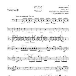 Ноты Фредерик Шопен - Этюд (Op. 10 №3) - предпросмотр