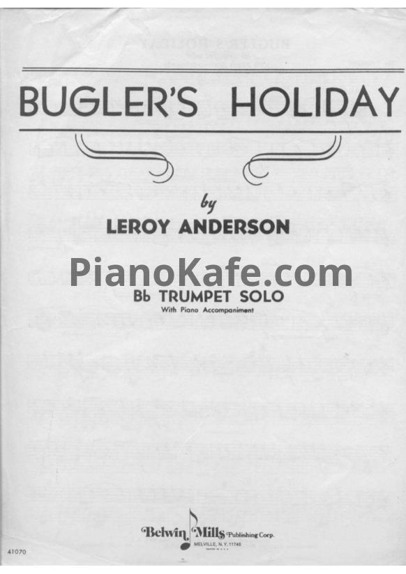 Ноты Leroy Anderson - Bugler's holiday - PianoKafe.com