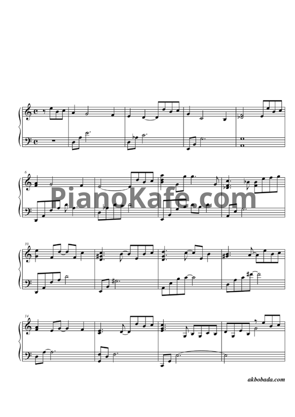 Ноты Yiruma - The scenery begins - PianoKafe.com