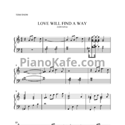 Ноты Tom Snow - Love will find a way - предпросмотр