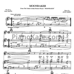 Ноты John Barry - Moonraker - предпросмотр