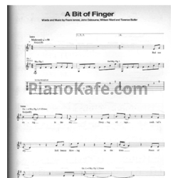 Ноты Black Sabbath - A bit of finger (Guitar tabs & Voice)