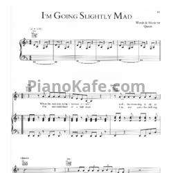 Ноты Queen - I'm going slightly mad - предпросмотр