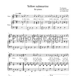 Ноты The Beatles - Yellow submarine (arr. Ruden Ilya) - предпросмотр