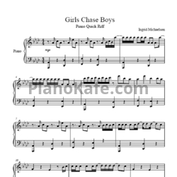 Ноты Ingrid Michaelson - Girls chase boys - предпросмотр
