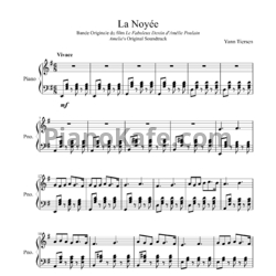 Ноты Yann Tiersen - La Noyée - предпросмотр