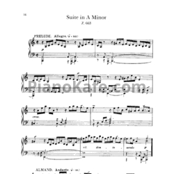 Ноты Генри Пёрселл - Сюита для клавесина № 4 ля минор (Z 663) - предпросмотр