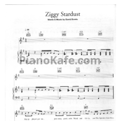 Ноты David Bowie - Ziggy stardust - предпросмотр
