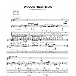 Ноты Jimi Hendrix - Voodoo chile blues - предпросмотр