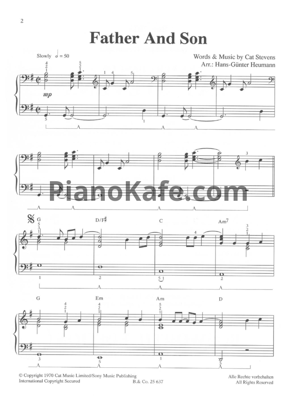 Ноты Cat Stevens - The very best of (Книга нот) - PianoKafe.com