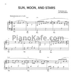 Ноты Jim Brickman - Sun, moon & stars - предпросмотр