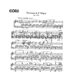 Ноты Фредерик Шопен - Ноктюрн фа мажор (Op. 15, №1) - предпросмотр