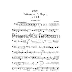 Ноты Фредерик Шопен - Ноктюрн (Op. 27 №2) для виолончели - предпросмотр