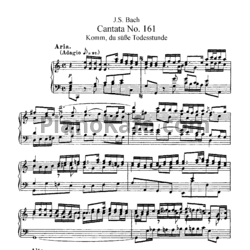 Ноты И. Бах - Кантата №161 "komm, du sube Todesstunde" (BWV 161) - предпросмотр