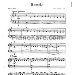 Ноты Jimmy Fontana - Il mondo