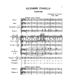 Ноты Фридрих фон Флотов - Увертюра из оперы "Алессандро Страделла" (Партитура) - предпросмотр
