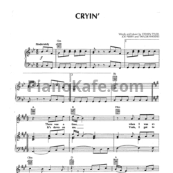 Ноты Aerosmith - Cryin' - предпросмотр