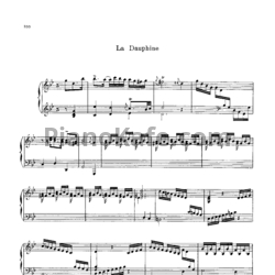 Ноты Жан-Филипп Рамо - La dauphine - предпросмотр