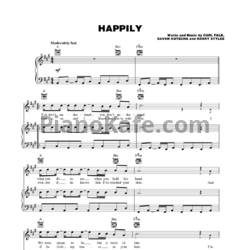 Ноты One Direction - Happily - предпросмотр