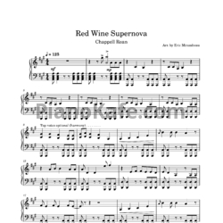 Ноты Chappell Roan - Red wine supernova