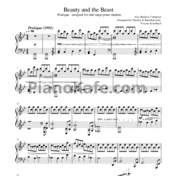 Ноты Alan Menken - Beauty and the Beast prologue - предпросмотр