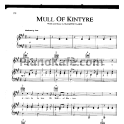 Ноты Paul McCartney - Mull of kintyre - предпросмотр
