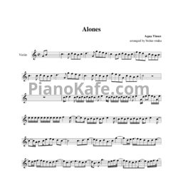 Ноты Aqua Timez - Alones (2)