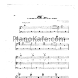 Ноты Sting - Until - предпросмотр