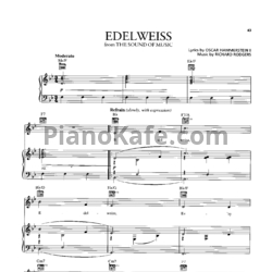 Ноты Richard Rodgers - Edelweiss - предпросмотр