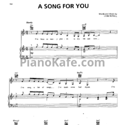 Ноты Donny Hathaway - A song for you - предпросмотр