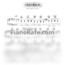 Ноты Toni Braxton - I don't want to - предпросмотр