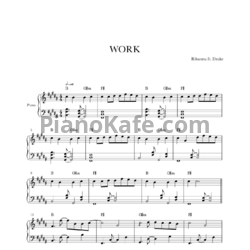 Ноты Rihanna feat. Drake - Work - предпросмотр