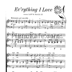 Ноты Cole Porter - Everything I love - предпросмотр