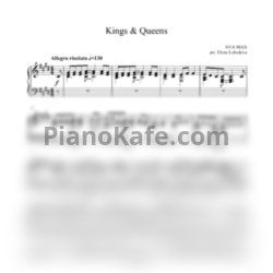 Ноты Ava Max - Kings & Queens (Arr. Elena Lebedeva) - предпросмотр