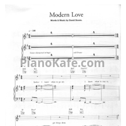 Ноты David Bowie - Modern love - предпросмотр