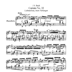 Ноты И. Бах - Кантата №32 "LiebsterJesu, mein Verlangen" (BWV 32) - предпросмотр