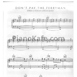 Ноты Chris de Burgh - Don't pay the ferryman - предпросмотр