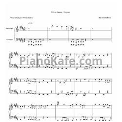 Ноты Britney Spears - Stronger - предпросмотр