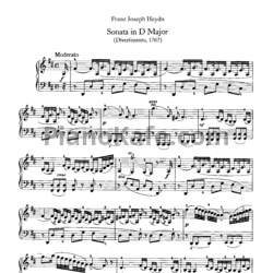 Ноты Йозеф Гайдн - Соната №19 ре мажор - предпросмотр