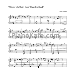 Ноты Thomas Newman - Whisper of a Thrill - предпросмотр