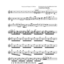 Ноты Vanessa-Mae - Toccata & fugue - предпросмотр