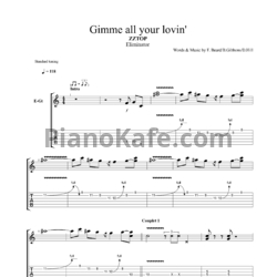 Ноты ZZ Top - Gimme all your lovin'