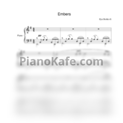 Ноты Ilya Beshevli - Embers - предпросмотр