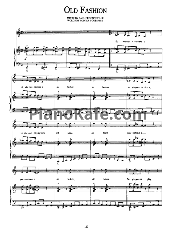 Ноты Richard Clayderman - Old fashion - PianoKafe.com