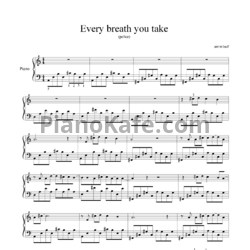 Ноты The Police - Every breath you take (Версия 3) - предпросмотр