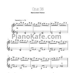 Ноты Dustin O'Halloran - Opus 38 - предпросмотр