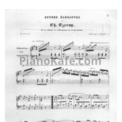 Ноты Карл Черни - 24 элегантных этюда, Op. 672 - предпросмотр