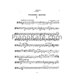Ноты П. Чайковский - Струнный квартет №3 ми-бемоль минор (Op. 30) - предпросмотр