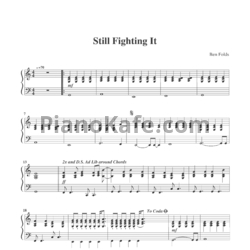 Ноты Ben Folds - Still fighting it - предпросмотр